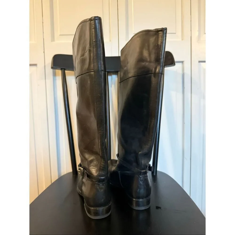 Frye Melissa black tall riding boot size 6